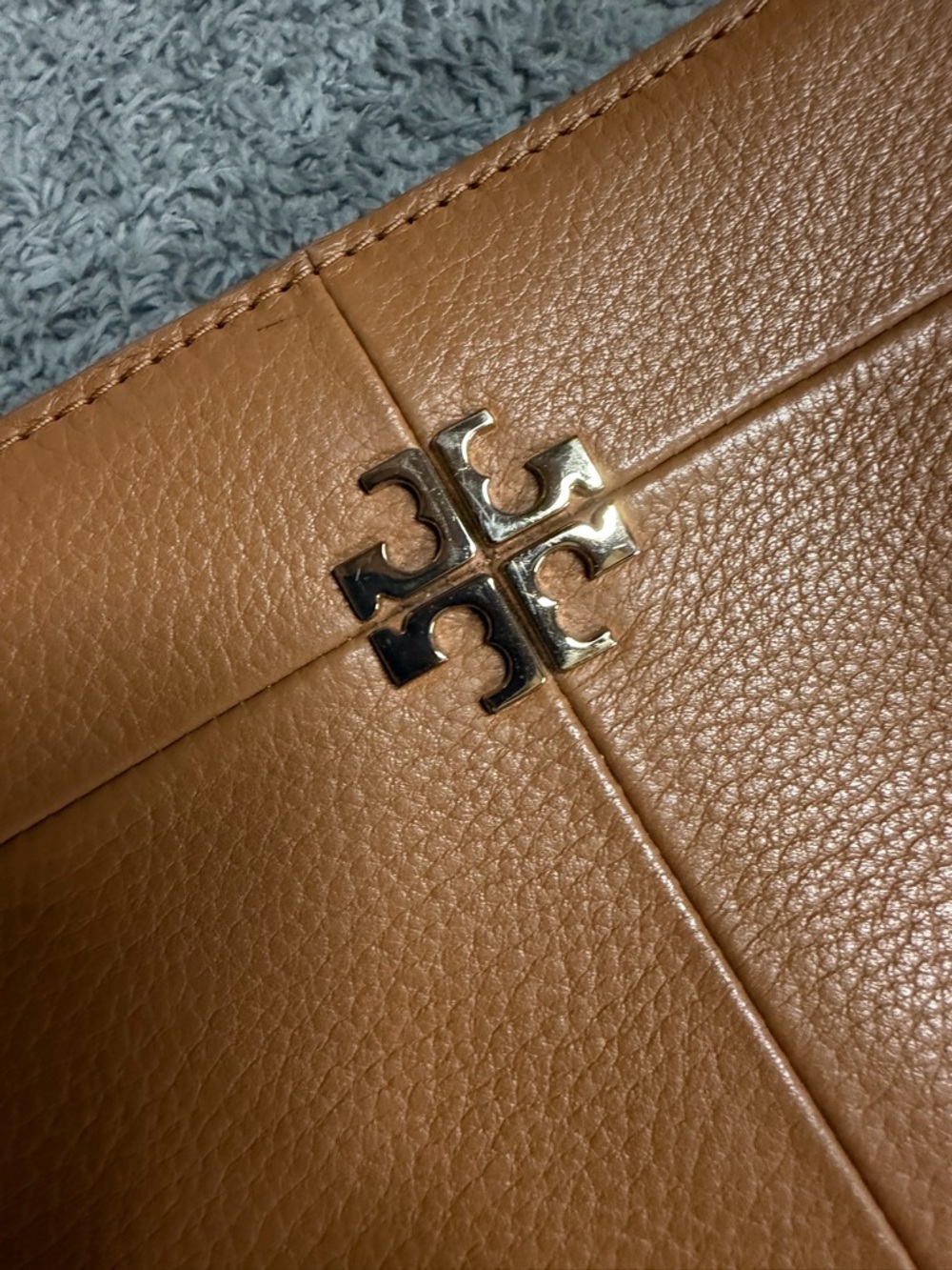 Tory Burch Ivy Crossbody Bag Brown Pebbled Leather - Picture 12 of 12